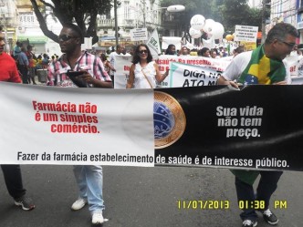 Sindifarma-Ba leva pauta dos profissionais farmacêuticos às ruas de Salvador / Foto: Ana Paula de Jesus